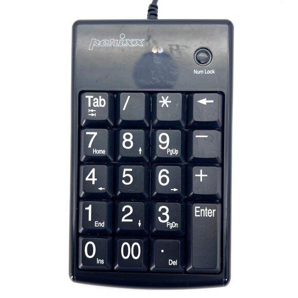 Perixx Peripad-201 Plus USB Cable Numeric External Keypad Large Keys Accounting - Picture 1 of 13